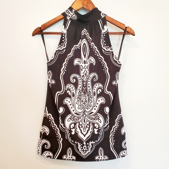 White House Black Market Tops - WHBM NWT Paisley Halter Top Size Small